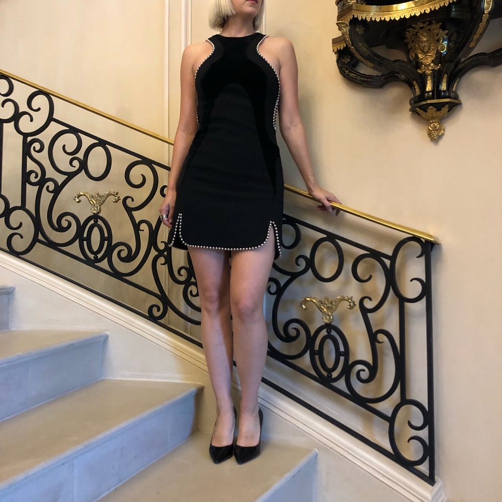 Couture Alexander Wang Black Velvet Dress